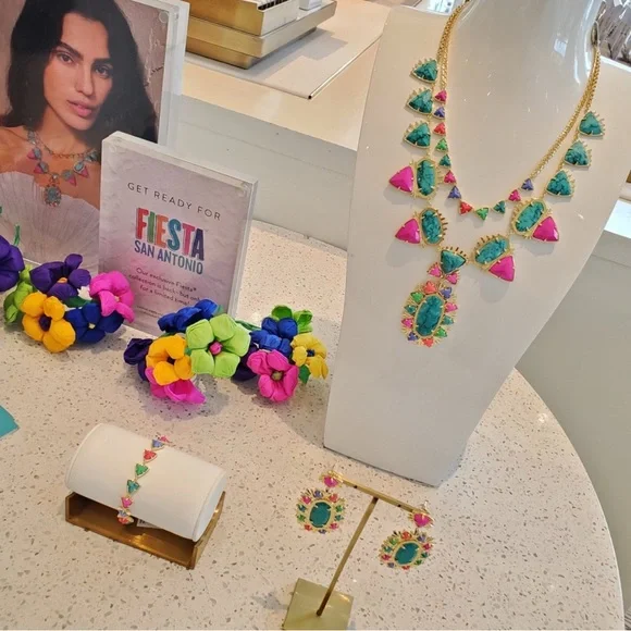 NWT Kendra Scott FIESTA Colorful Limited Edition Single Strand Necklace - Picture 3 of 3